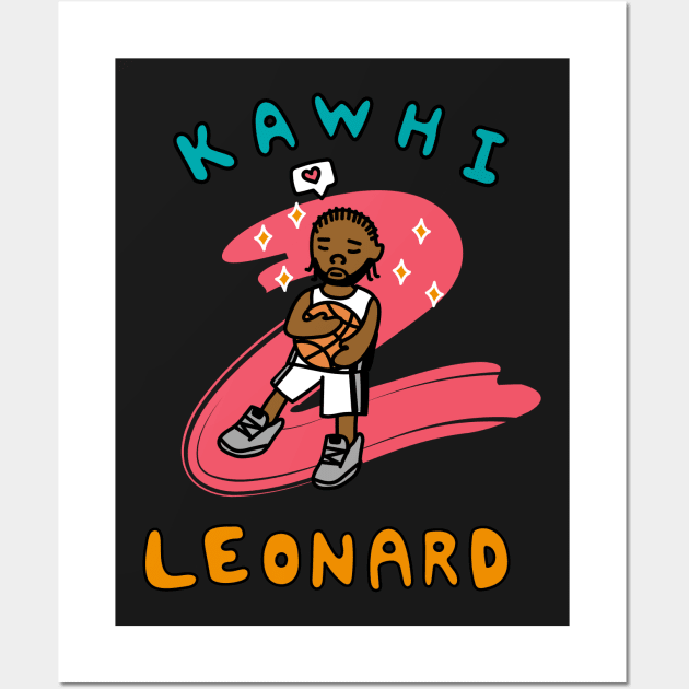 Kawaii Kawhi Wall Art by klimon